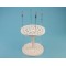 Pipette holder Round Made of white plastic, PP For pipettes of different volumen Capacity 44 pipettes 32 holes of diameter 12 mm 12 holes of diameter 17 mm