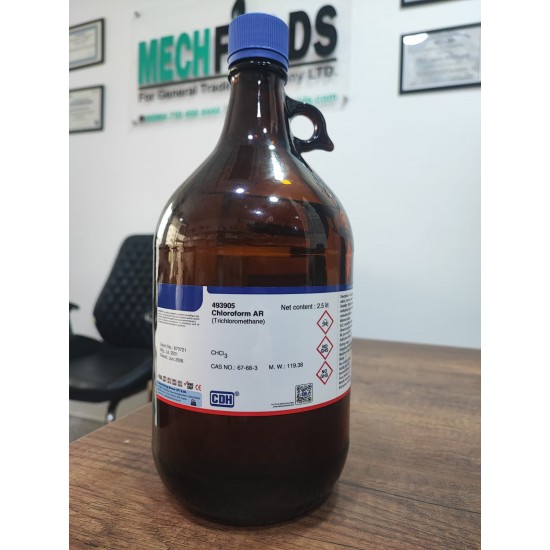 Chloroform AR | 67-66-3 2.5 Lt., purity 99.5% CDH