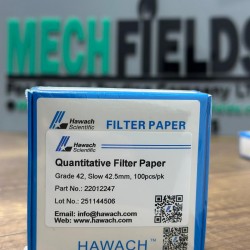 Quantitative Filter Papers, Grade 42, Slow, 2.5um, 42.5mm, 100pcs/pk HAWACH