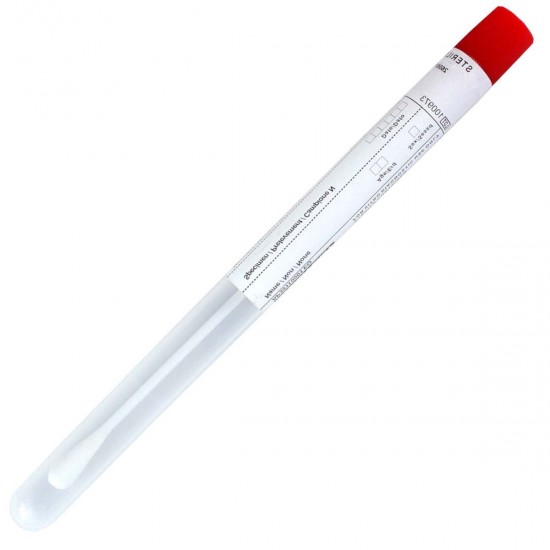 Swab, cotton-tip, sterile tube, box/100