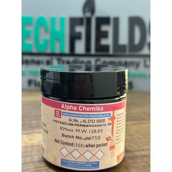 Potassium Permanganate AR (KMno4), 250g - Alpha Chemika