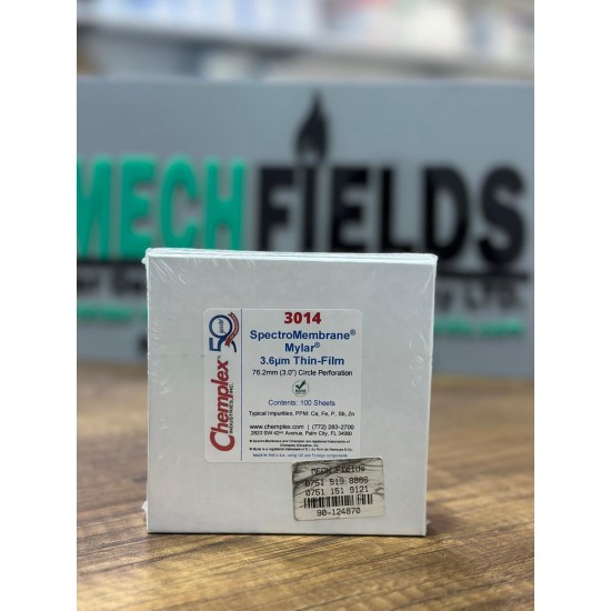 Thin Film, Mylar® 3.6μm 3.0" SpMem 100/pk - Chemplex