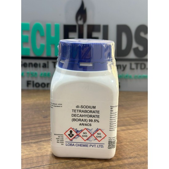 di-SODIUM TETRABORATE DECAHYDRATE (BORAX) AR/ACS 99.5%, 500g - Loba Chemie