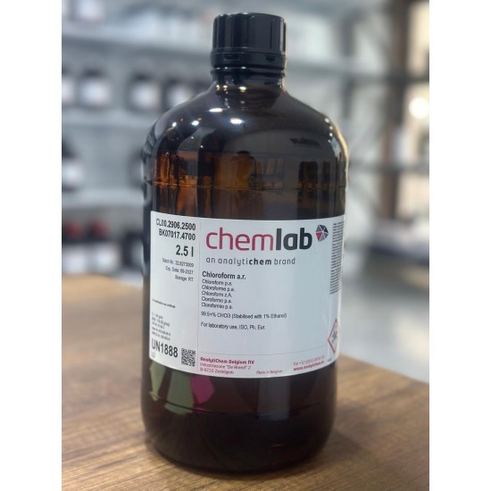 Chloroform a.r. 99.5+% CHCl3 (Stabilised with 1% Ethanol) For laboratory use, ISO, Ph. Eur.