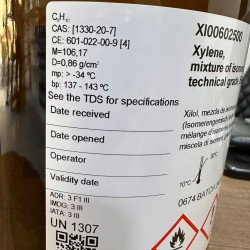 Xylene, mixture of isomers, for analysis, ExpertQ®, ACS, Reag. Ph Eur