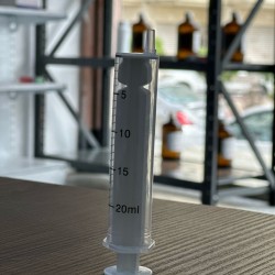 Disposable syringes, sterile 20 ML Two-part. Luer cone. Single packed. EO (Ethylene oxide) sterilized. According to ISO 13485 