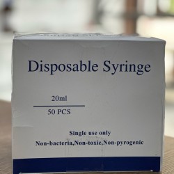 Disposable syringes, sterile 20 ML Two-part. Luer cone. Single packed. EO (Ethylene oxide) sterilized. According to ISO 13485 