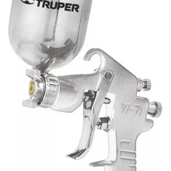 Truper 400 Series Aluminum Cup 1.7 MM Spray Gun, 30-50 PSI